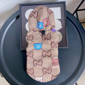 Pawcci GG Monogram Teddy Designer Dog Harness Vest