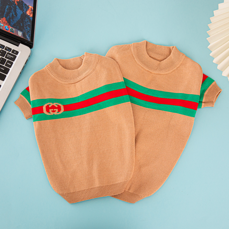 Pawcci Stripe GG Designer Dog Sweater - Image 2