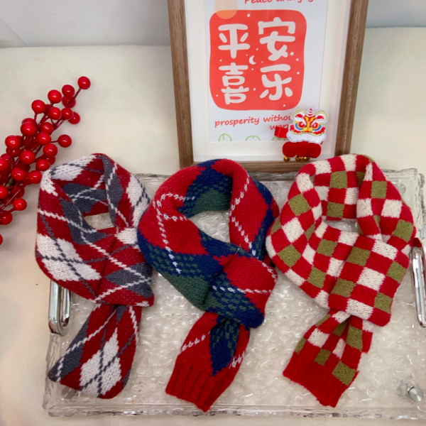 Winter Cozy Designer Dog Scarf - Image 2