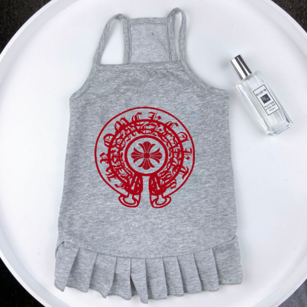 Chrome Paws Frill Designer Dog Dress - Image 4