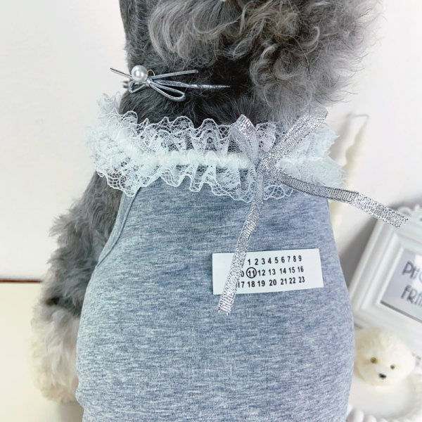 Maison Barkgiela Designer Dog Lace Dress - Image 4