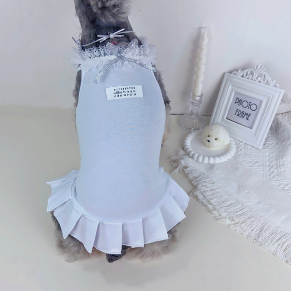 Maison Barkgiela Designer Dog Lace Dress - Image 8