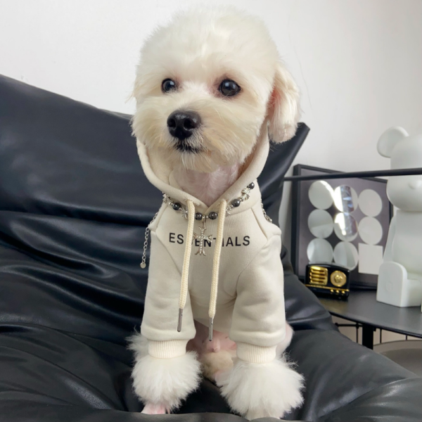 Fear of Dog Pawssentials Reflective Strips Designer Dog Hoodie - Image 10