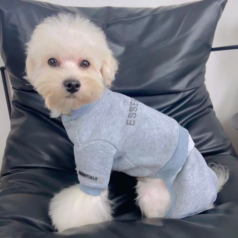 Fear of Dog Pawssentials Sweatshirt Style Designer Dog Jumpsuit - Image 11
