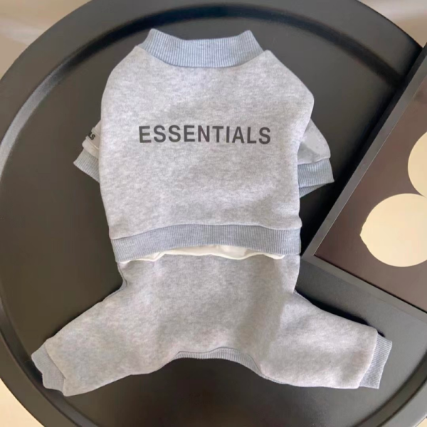 Fear of Dog Pawssentials Sweatshirt Style Designer Dog Jumpsuit - Image 5