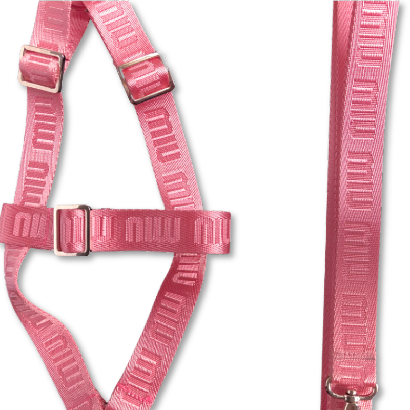 Mui Mui Monogram Designer Dog Harness & Leash - Image 2