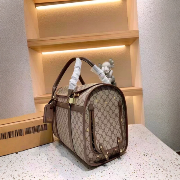 Pawcci GG Monogram Designer Dog Travel Carrier - Image 2