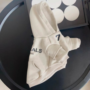 beige pet hoodie