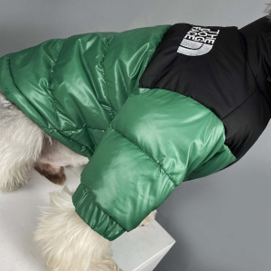 green pet jacket for cold weather