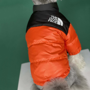 orange pet jacket for winter