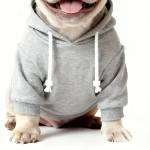 adidas dog hoodie gray