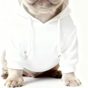 adidas dog hoodie white