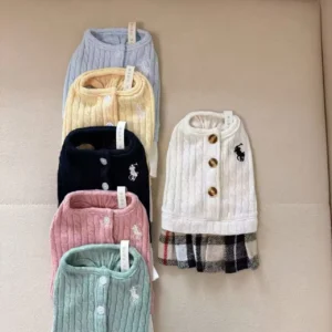 ralph lauren dog cardigan dress colors front