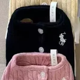 ralph lauren dog knit cardigan dress black
