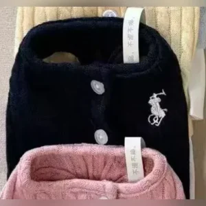 ralph lauren dog knit cardigan dress black
