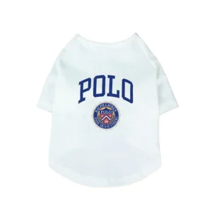 ralph lauren dog t-shirt white back view