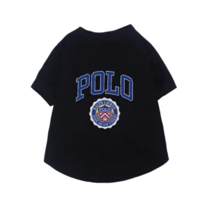 ralph lauren dog t-shirt black back view