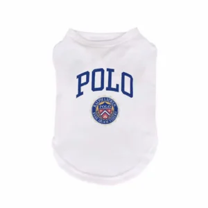 ralph lauren dog tank top white front