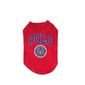 ralph lauren dog tank top red front