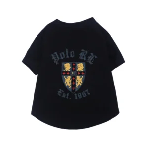 ralph lauren dog t-shirt black back view