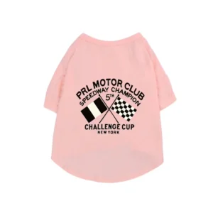 ralph lauren dog t-shirt pink back view