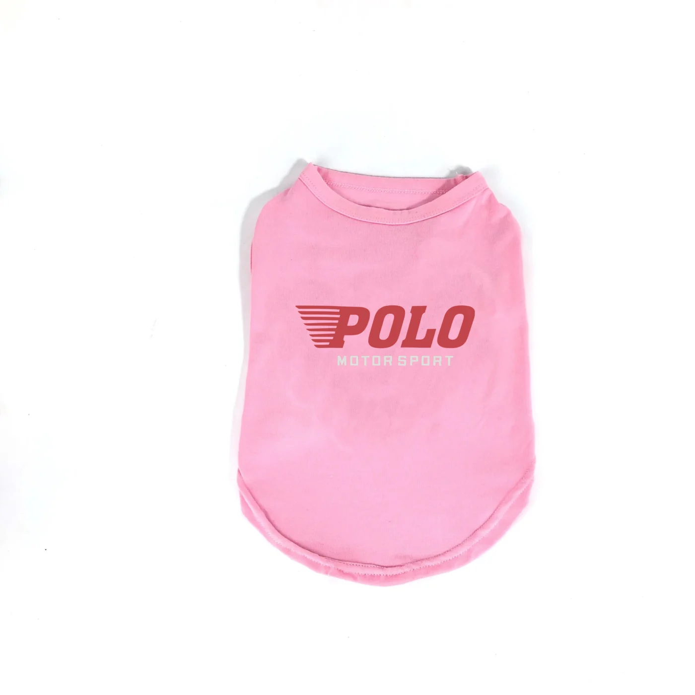 ralph lauren dog t-shirt pink front view