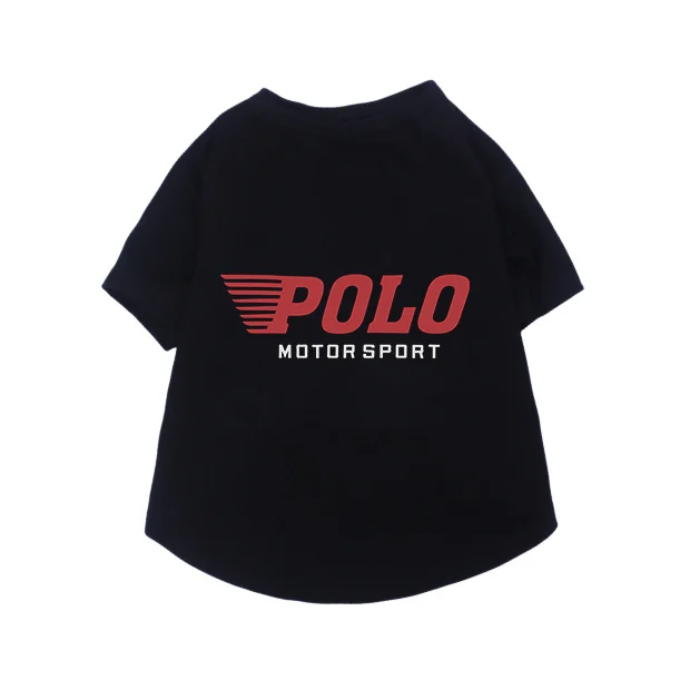 ralph lauren dog t-shirt black back view