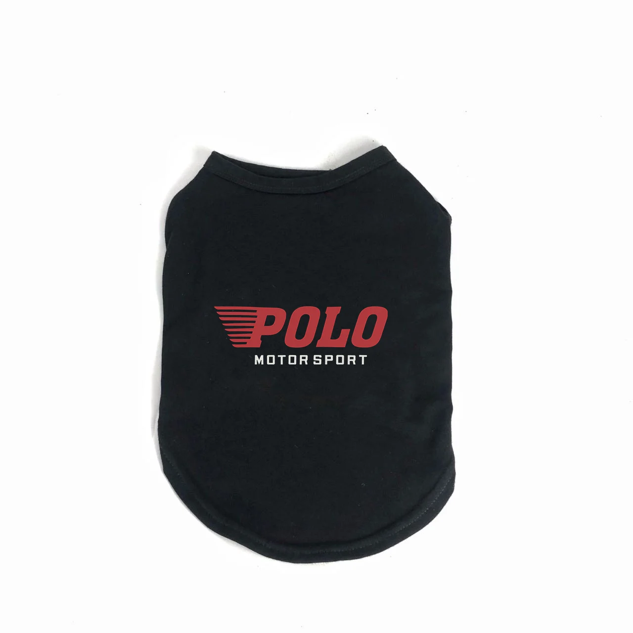 ralph lauren dog t-shirt black front view
