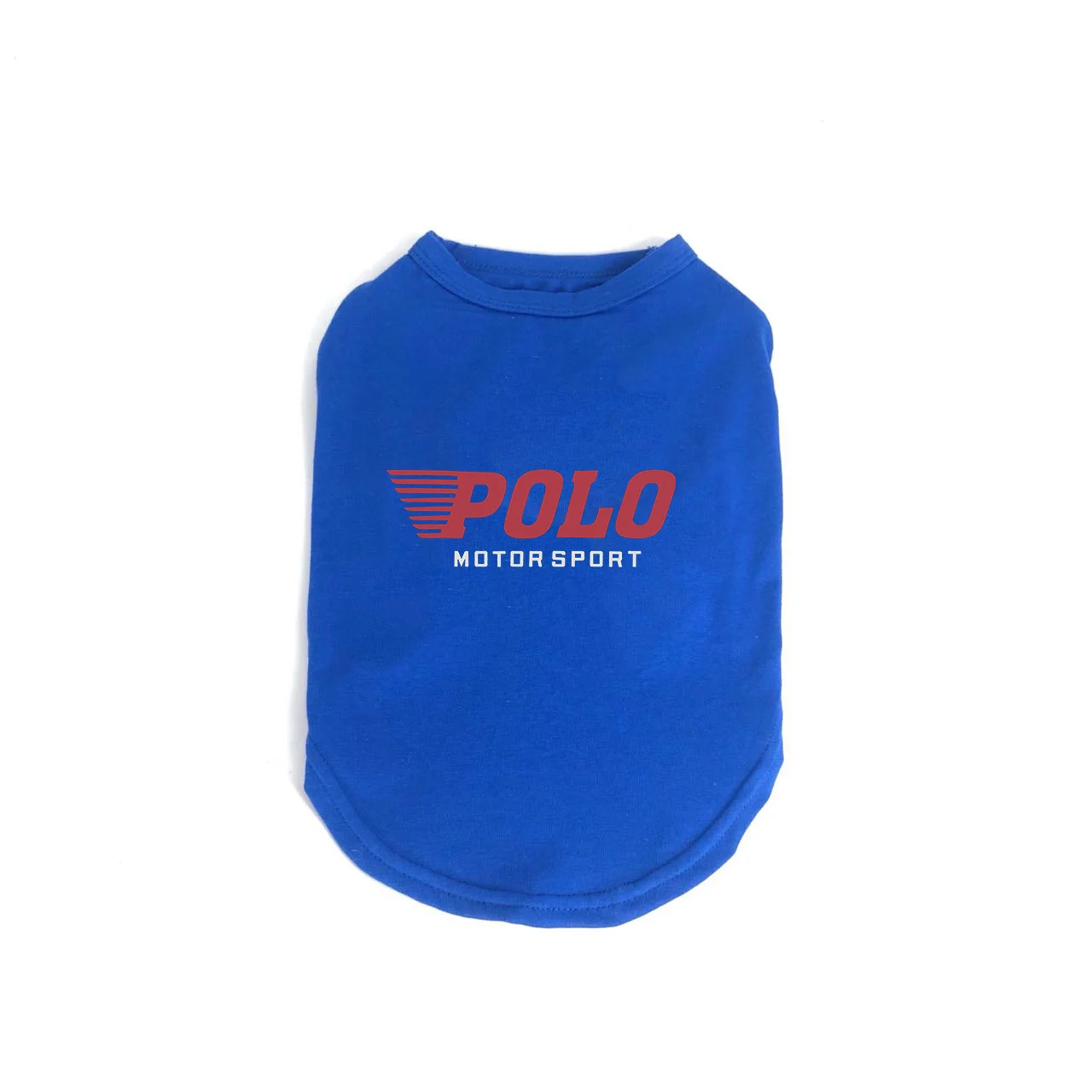 ralph lauren dog t-shirt blue front view