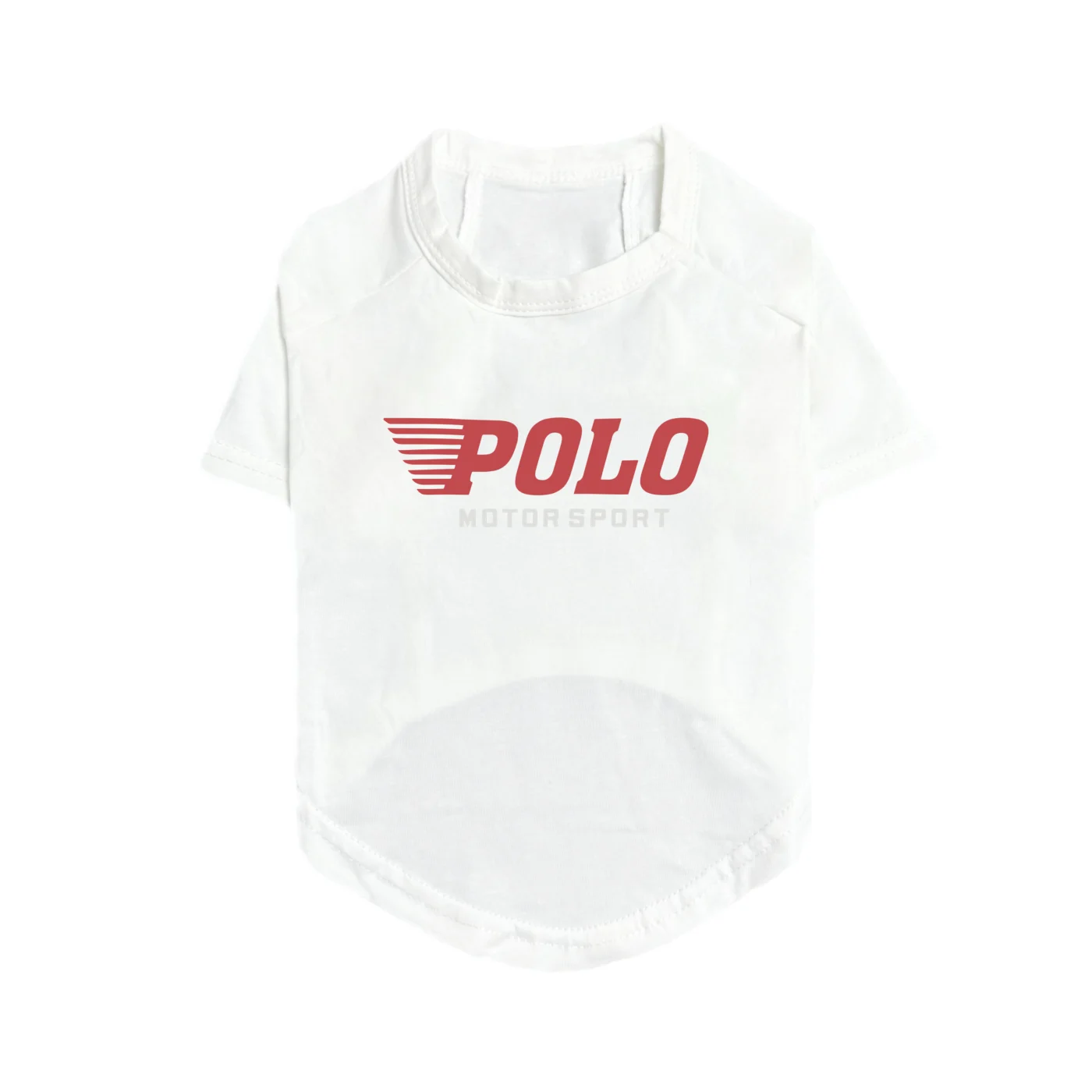 ralph lauren dog t-shirt white front view