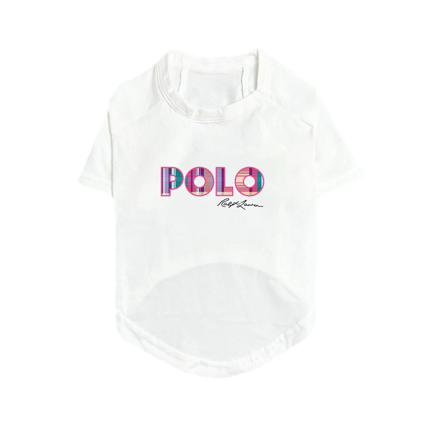 ralph lauren polo dog t-shirt white front
