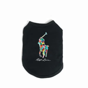 ralph lauren dog tank top black front view