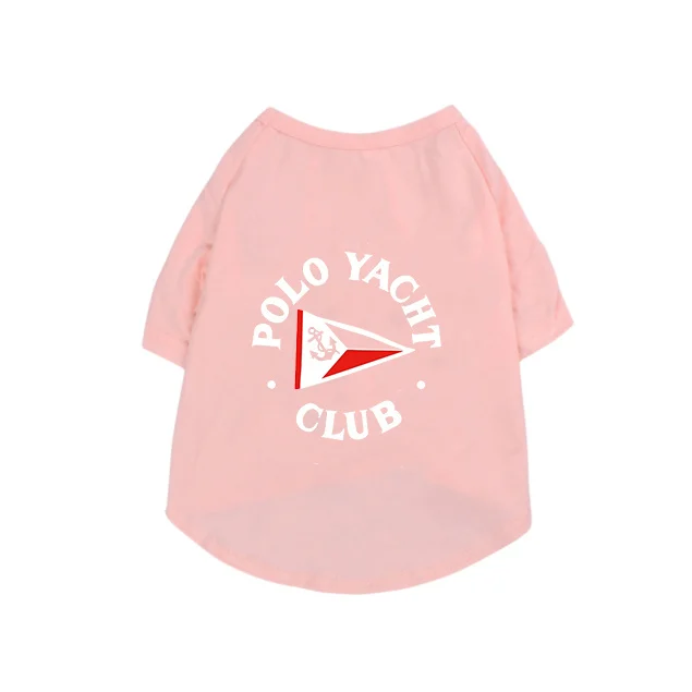 ralph lauren dog t-shirt pink back view