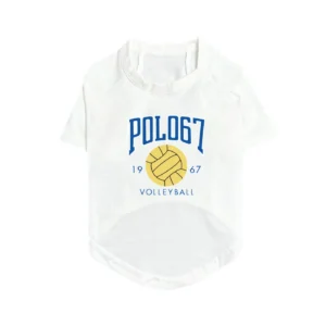 ralph lauren dog t-shirt white front view