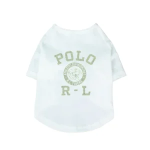ralph lauren dog t-shirt white back view