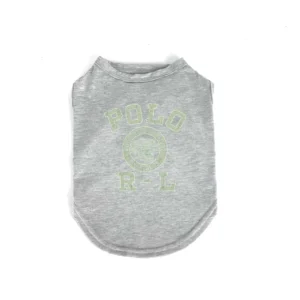 ralph lauren dog tank top gray front