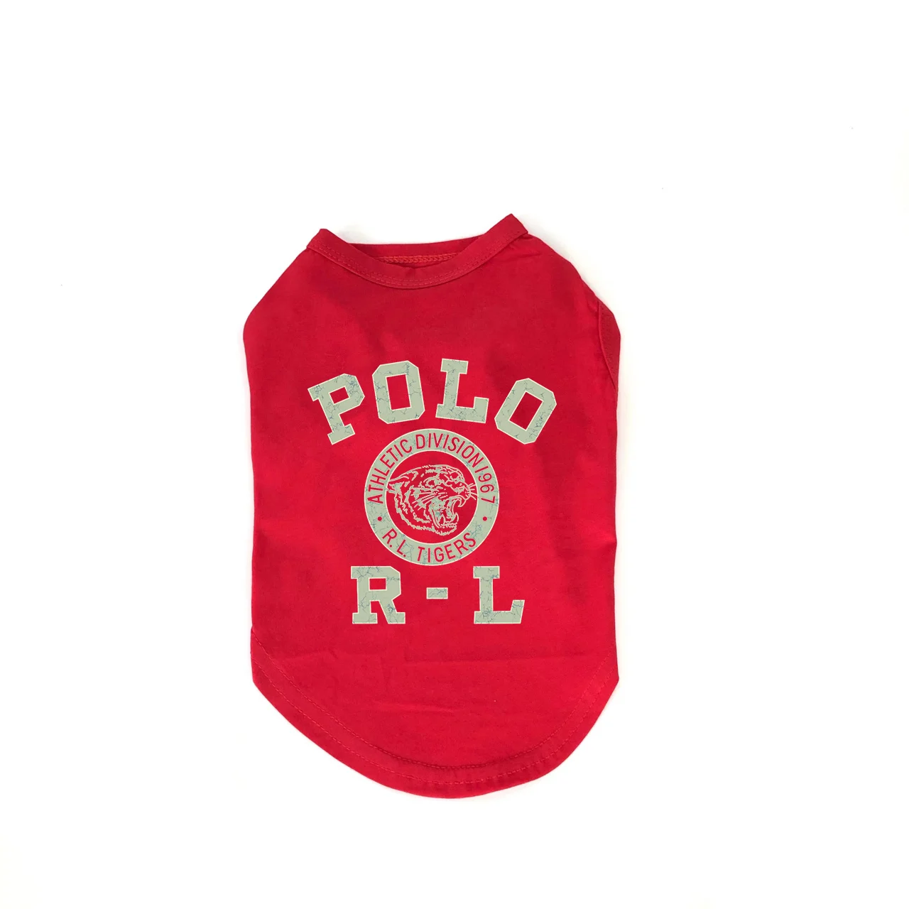 ralph lauren dog tank top red front