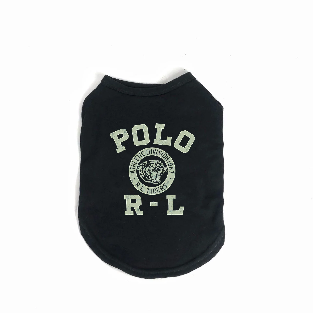 ralph lauren dog tank top black front
