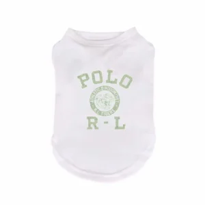 ralph lauren dog tank top white front