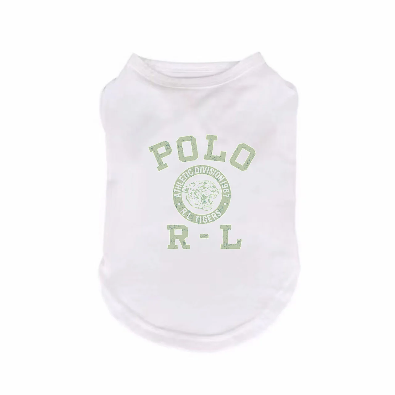 ralph lauren dog tank top white front