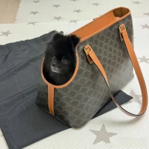 Chewline Triomphe Monogram Designer Dog Carrier Tote