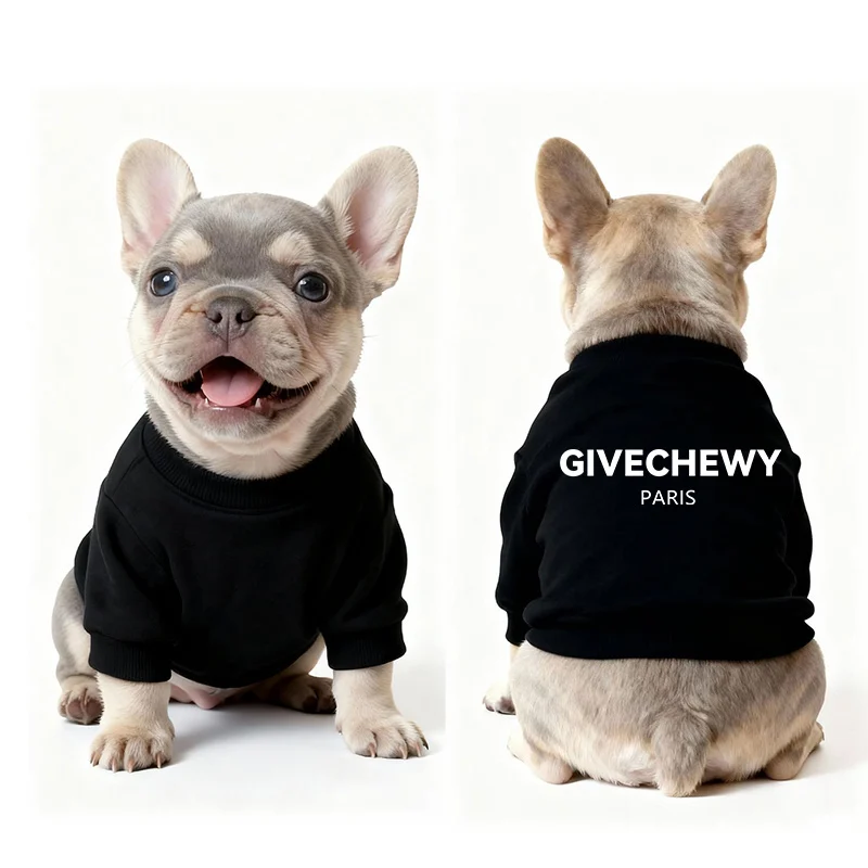 givenchy dog sweatshirt black front and back