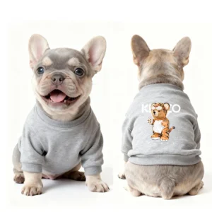 kenzo dog sweatshirt gray tiger bear back