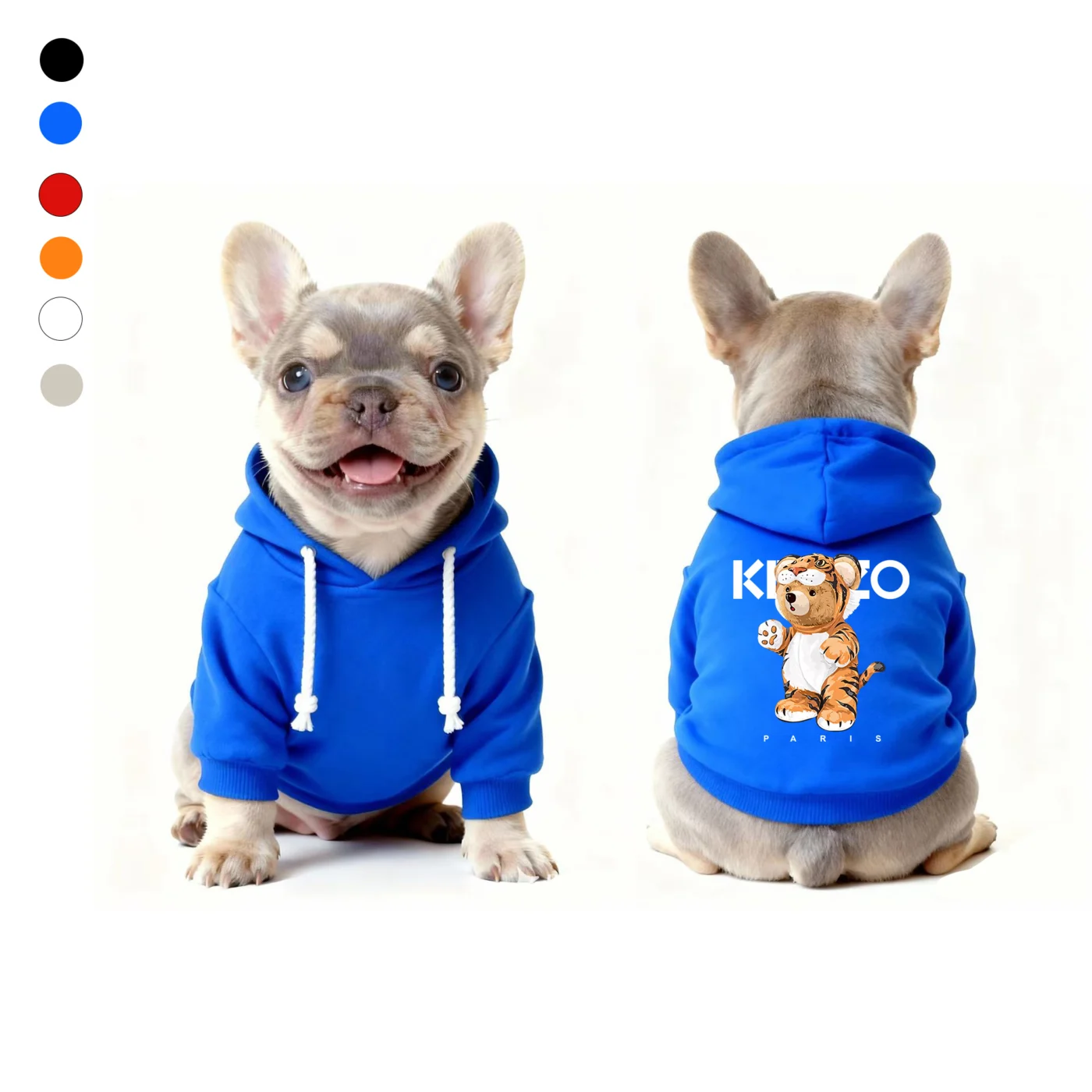 kenzo dog hoodie blue tiger teddy bear