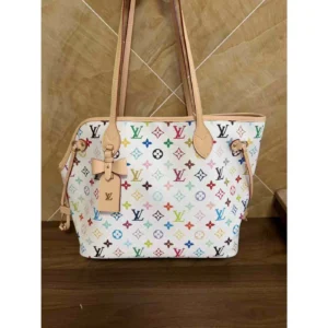 louis vuitton dog carrier tote white front view