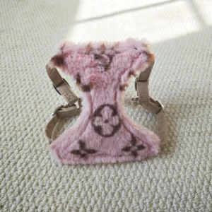 louis vuitton dog harness pink detail