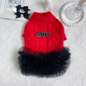 miu miu dog sweater dress color options
