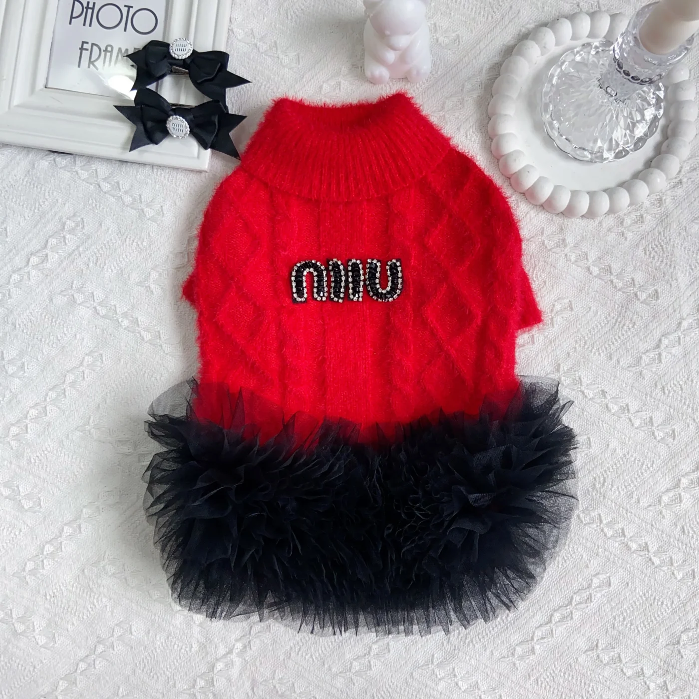 miu miu dog sweater dress color options