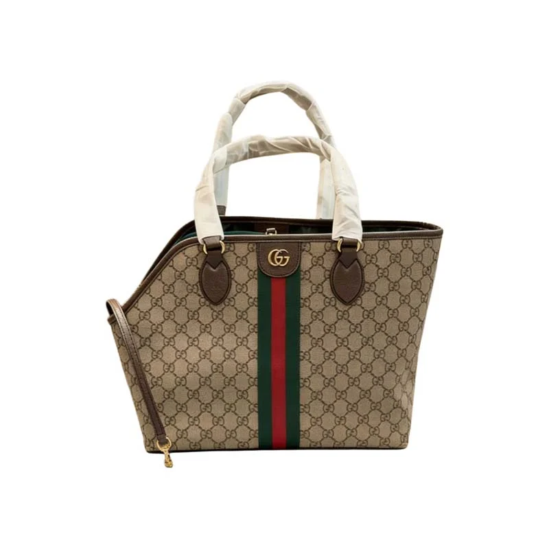 gucci dog carrier tote beige front view