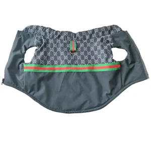 gucci dog vest black quilted detail